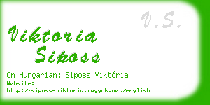 viktoria siposs business card