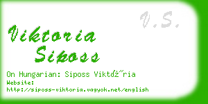 viktoria siposs business card